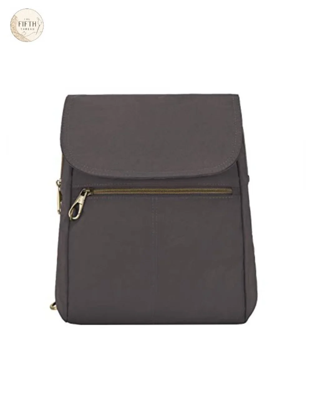 Anti-Theft Slim Daypack Backpack with RFID Blocking and Locking Zippers